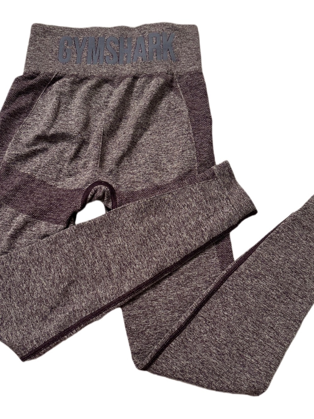 Gymshark Kids Heathered Plum Seamless Leggings